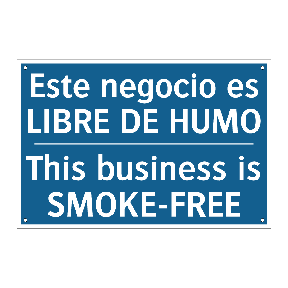 Este negocio es LIBRE DE HUMO - This business is SMOKE-FREE