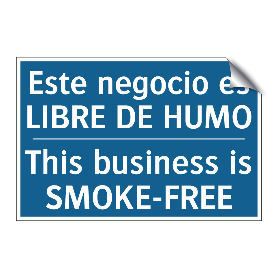 Este negocio es LIBRE DE HUMO - This business is SMOKE-FREE