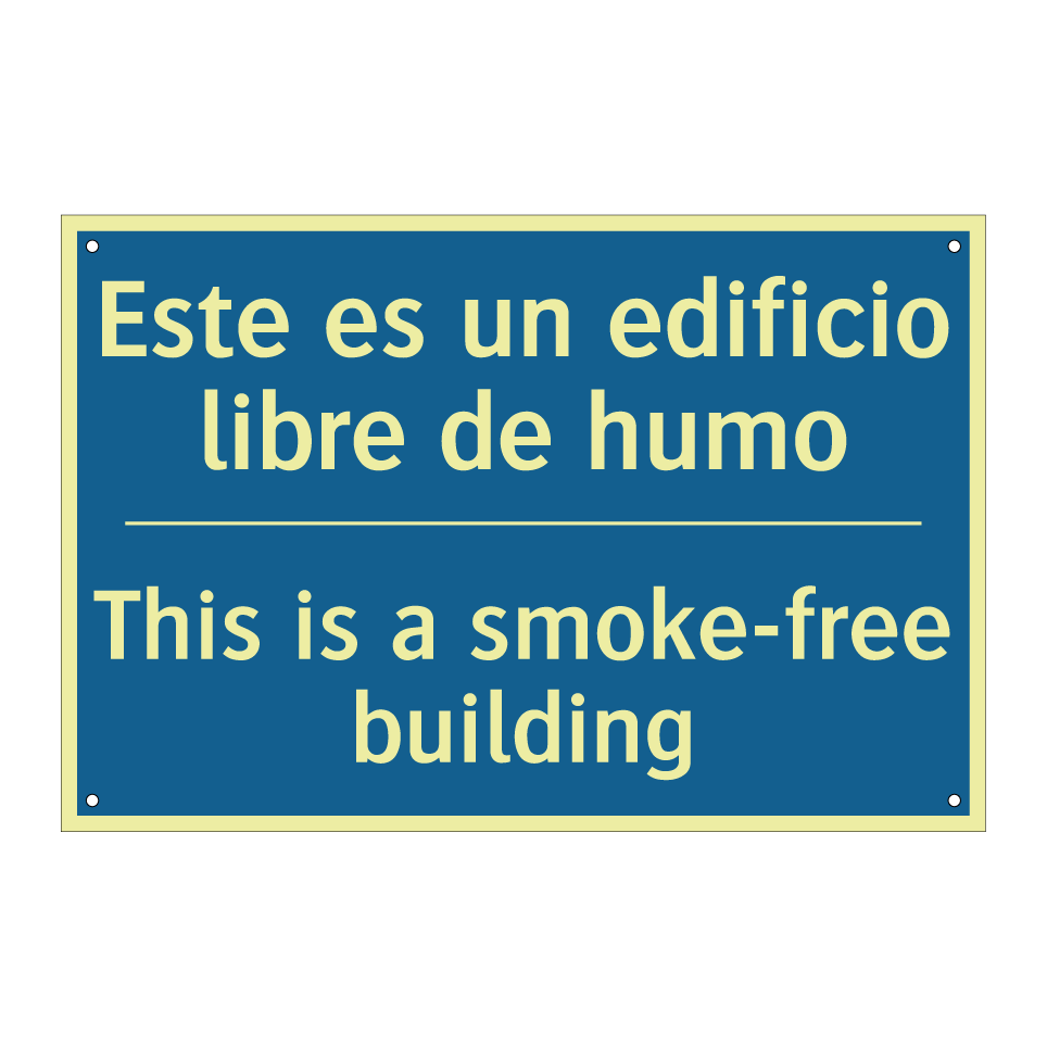 Este es un edificio libre de humo /.../ - This is a smoke-free building