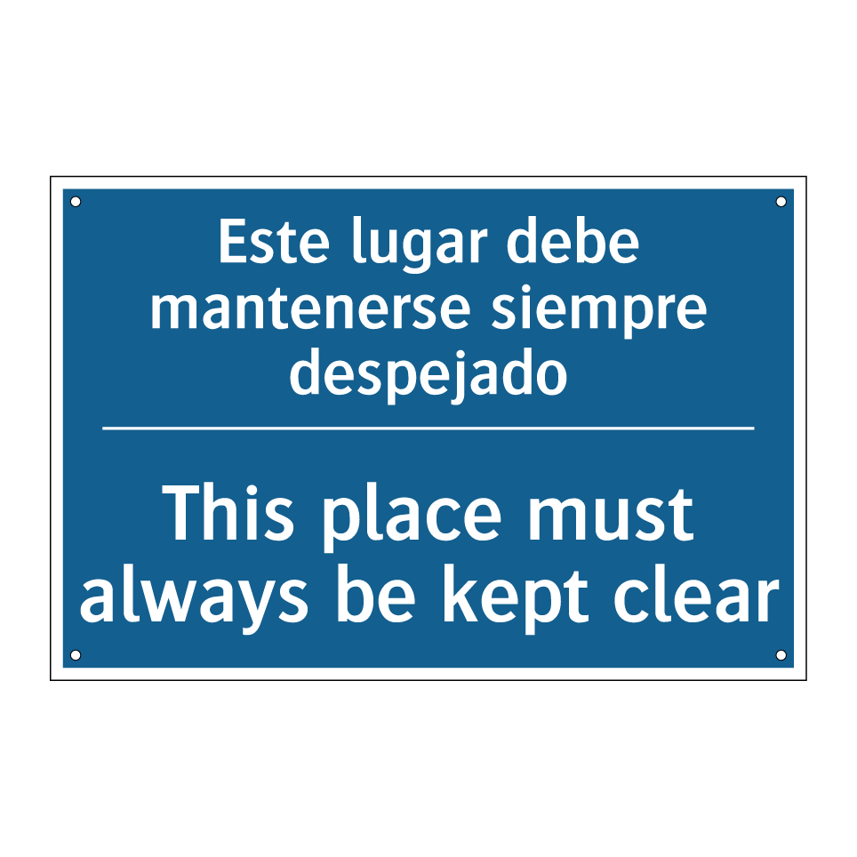 Este lugar debe mantenerse siempre  /.../ - This place must always be kept  /.../