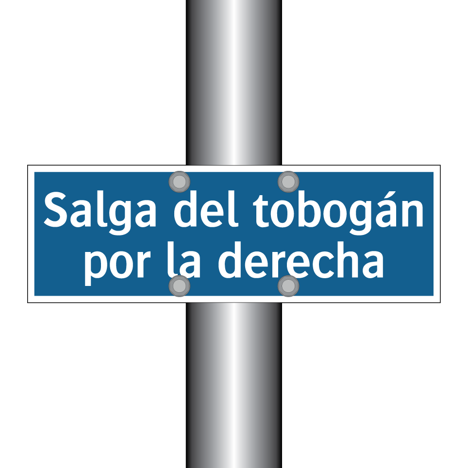 Salga del tobogán por la derecha