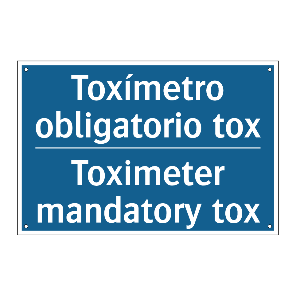 Toxímetro obligatorio tox - Toximeter mandatory tox