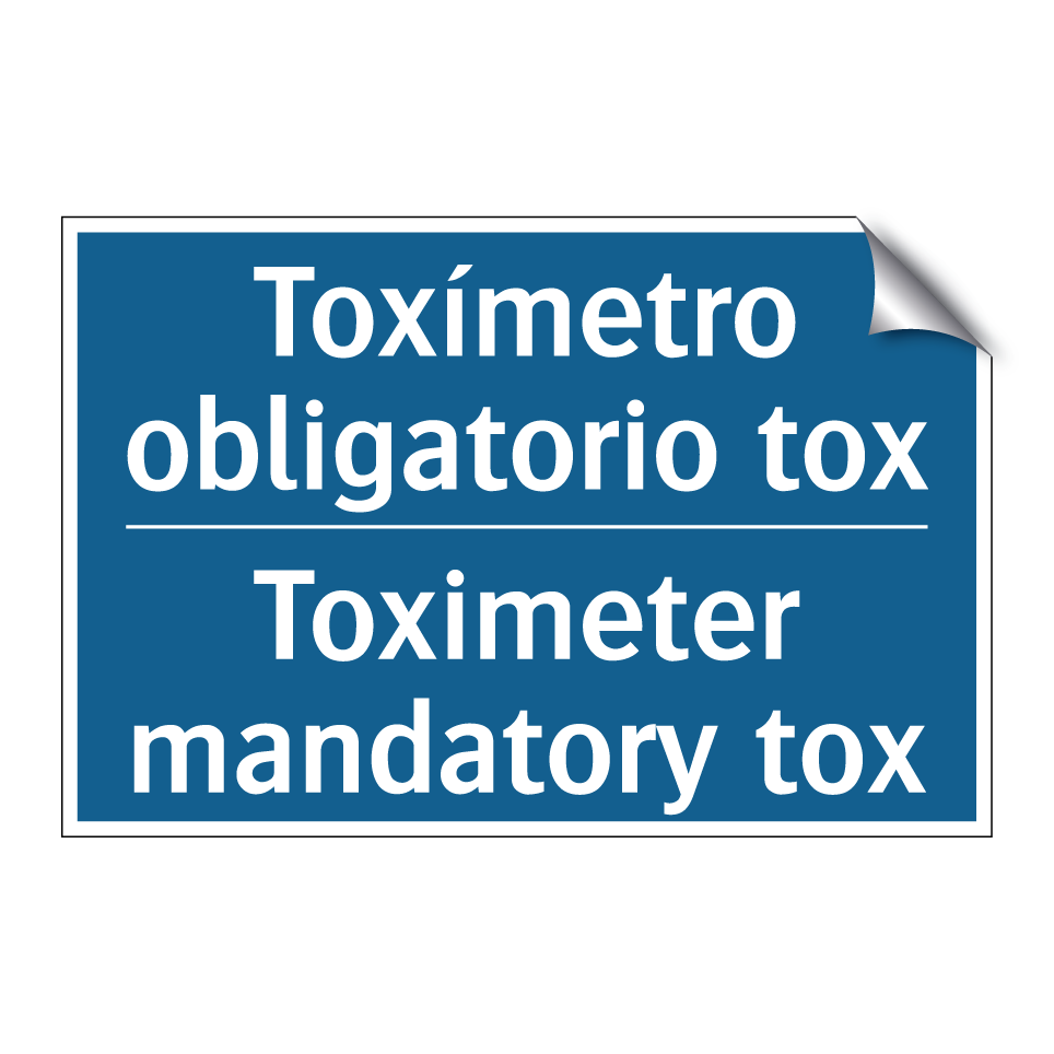 Toxímetro obligatorio tox - Toximeter mandatory tox