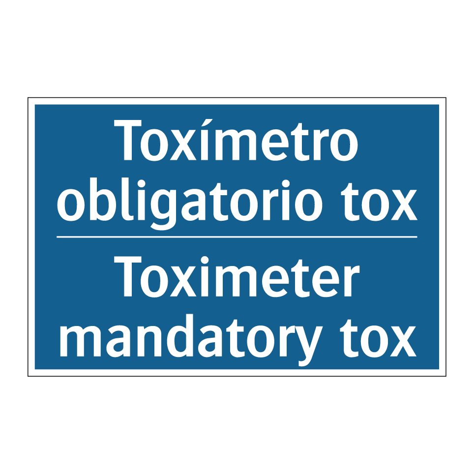 Toxímetro obligatorio tox - Toximeter mandatory tox