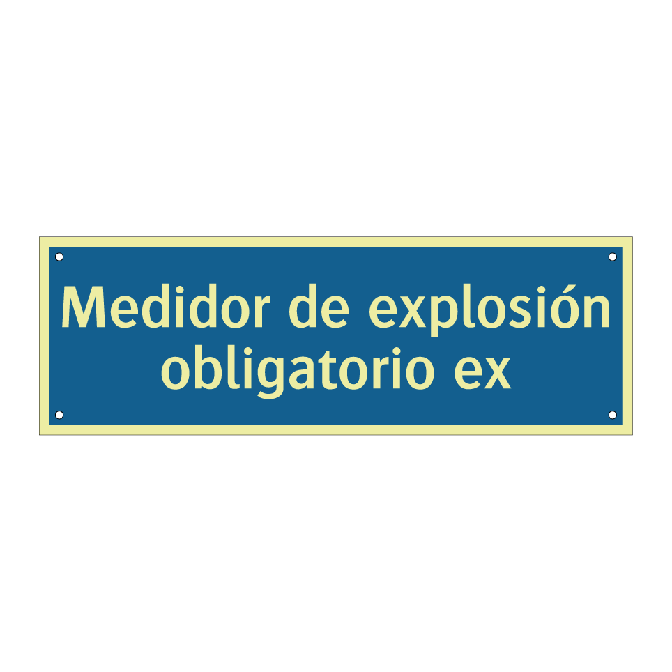 Medidor de explosión obligatorio ex