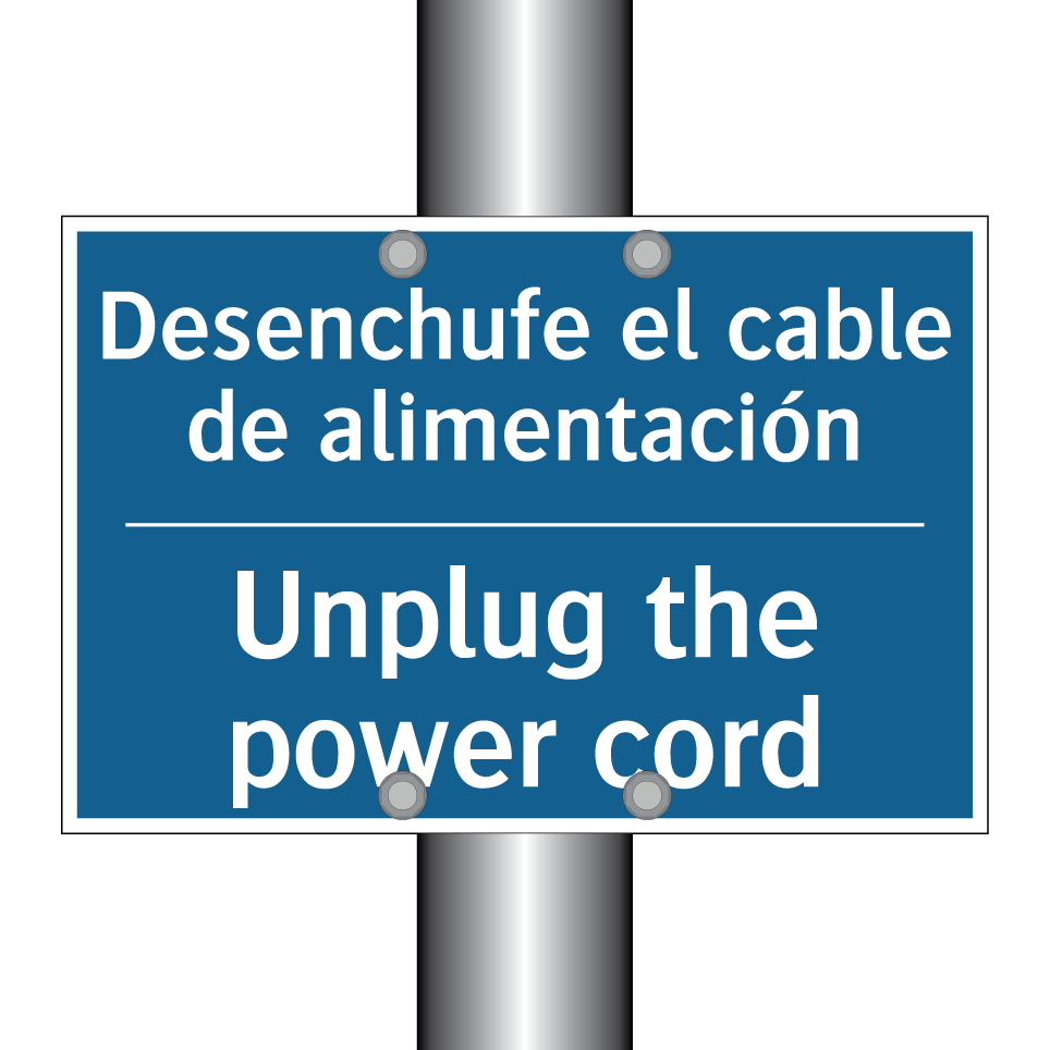 Desenchufe el cable de alimentación /.../ - Unplug the power cord