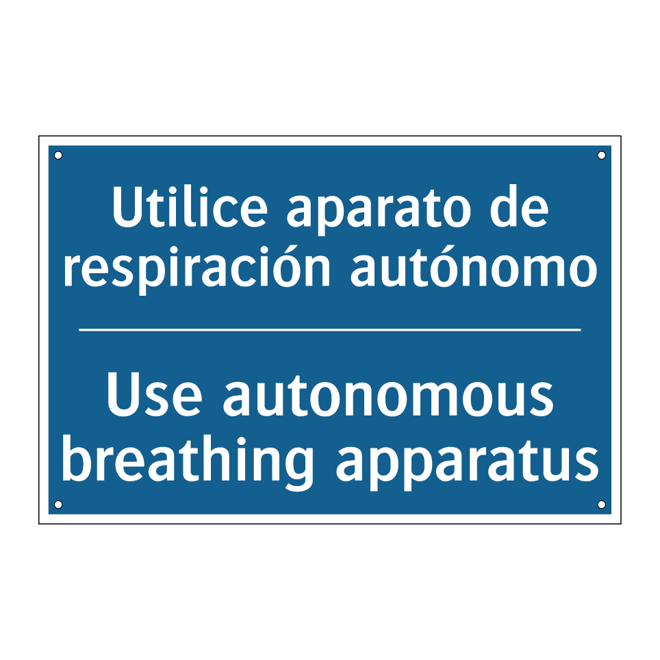 Utilice aparato de respiración  /.../ - Use autonomous breathing apparatus /.../