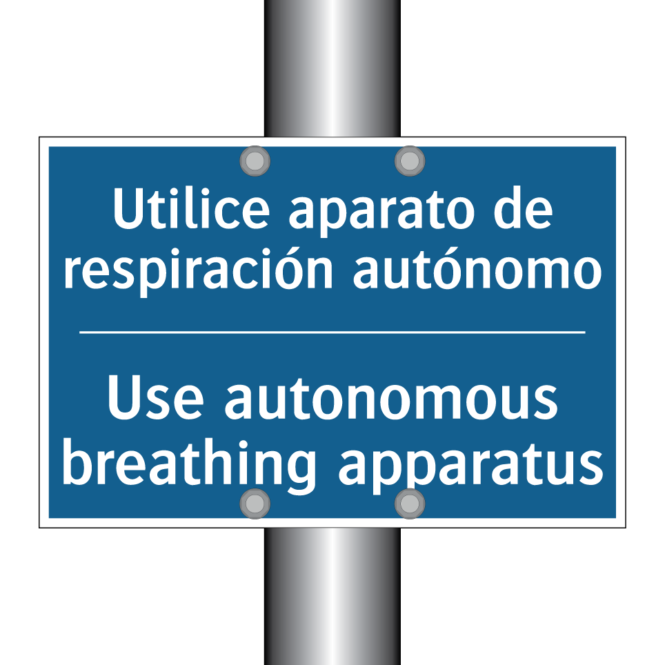 Utilice aparato de respiración  /.../ - Use autonomous breathing apparatus /.../