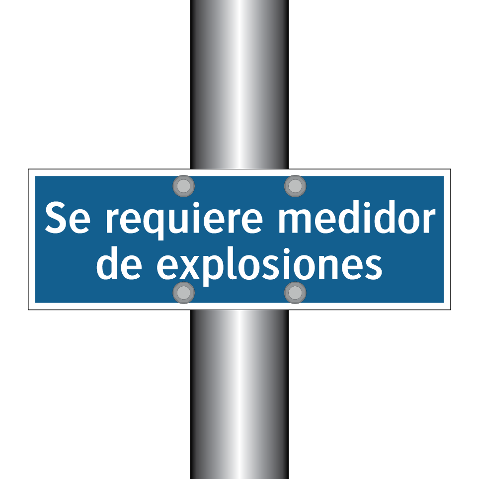 Se requiere medidor de explosiones