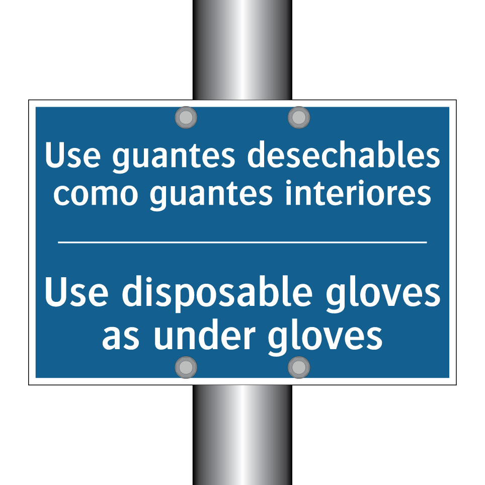 Use guantes desechables como guantes  /.../ - Use disposable gloves as under  /.../