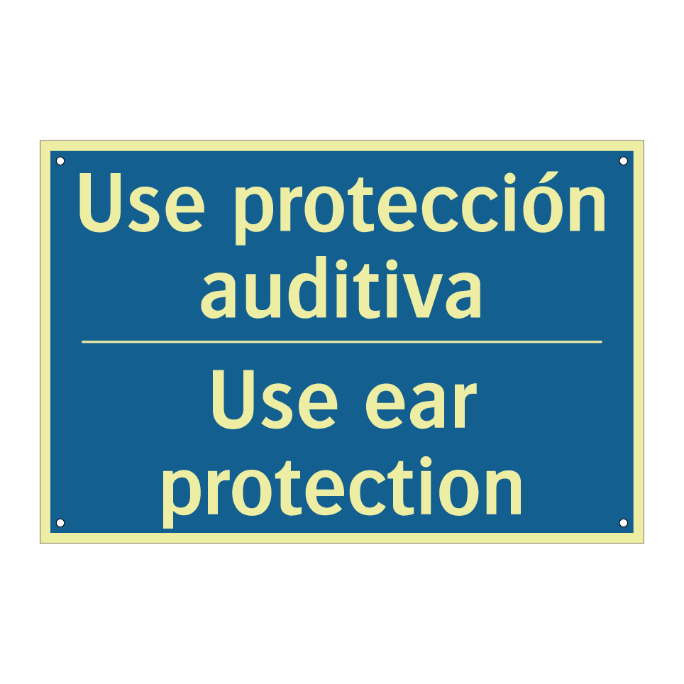 Use protección auditiva - Use ear protection