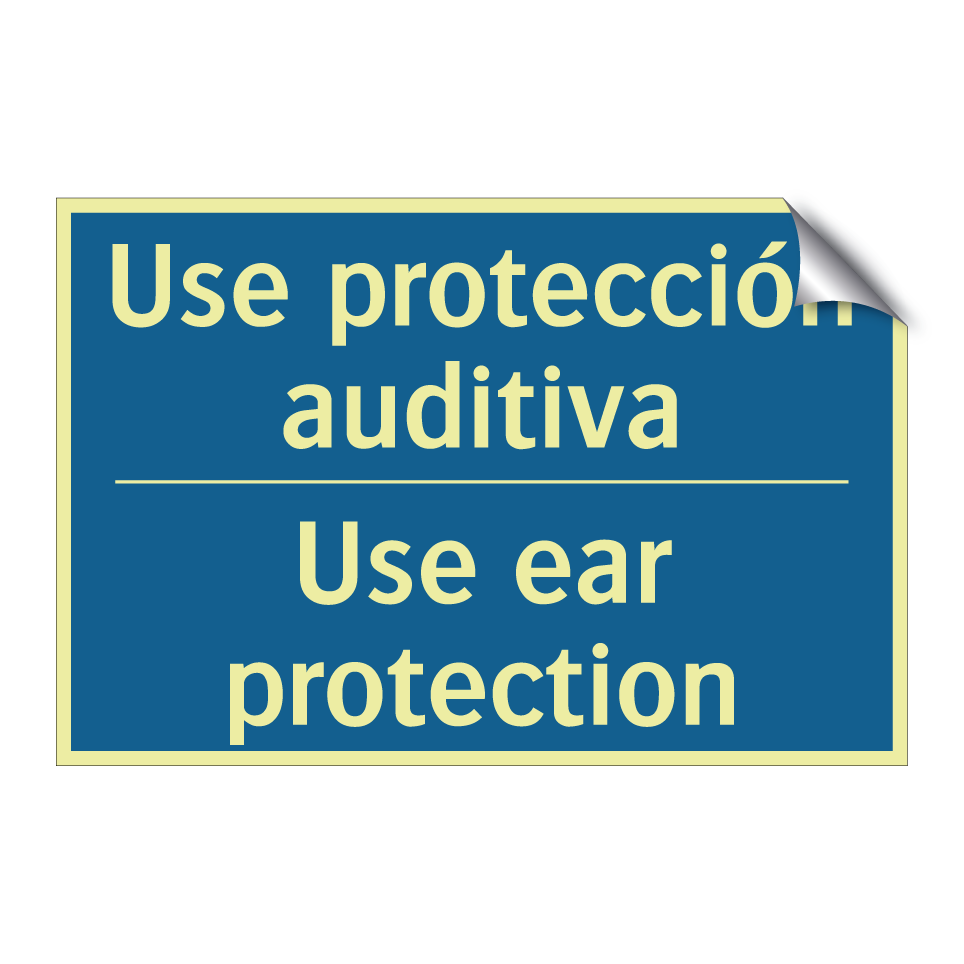 Use protección auditiva - Use ear protection