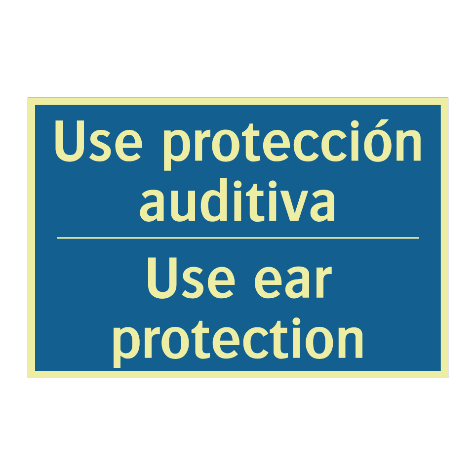 Use protección auditiva - Use ear protection