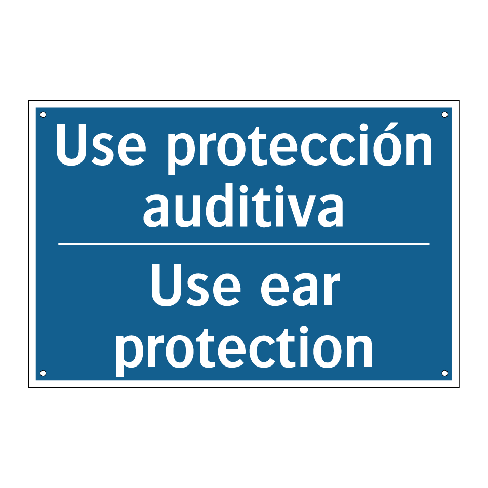 Use protección auditiva - Use ear protection