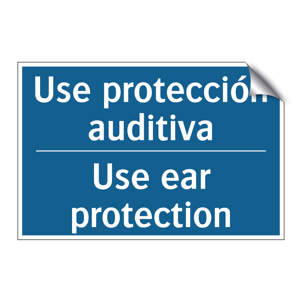 Use protección auditiva - Use ear protection