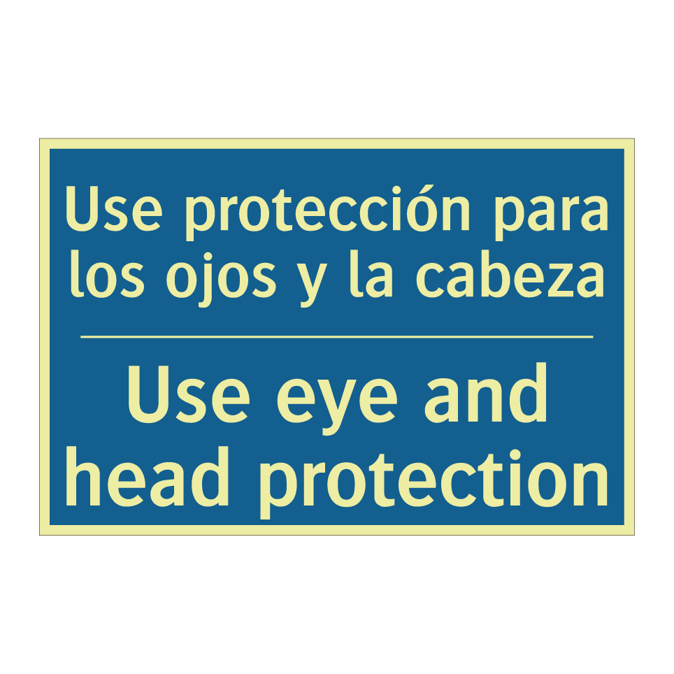 Use protección para los ojos y  /.../ - Use eye and head protection