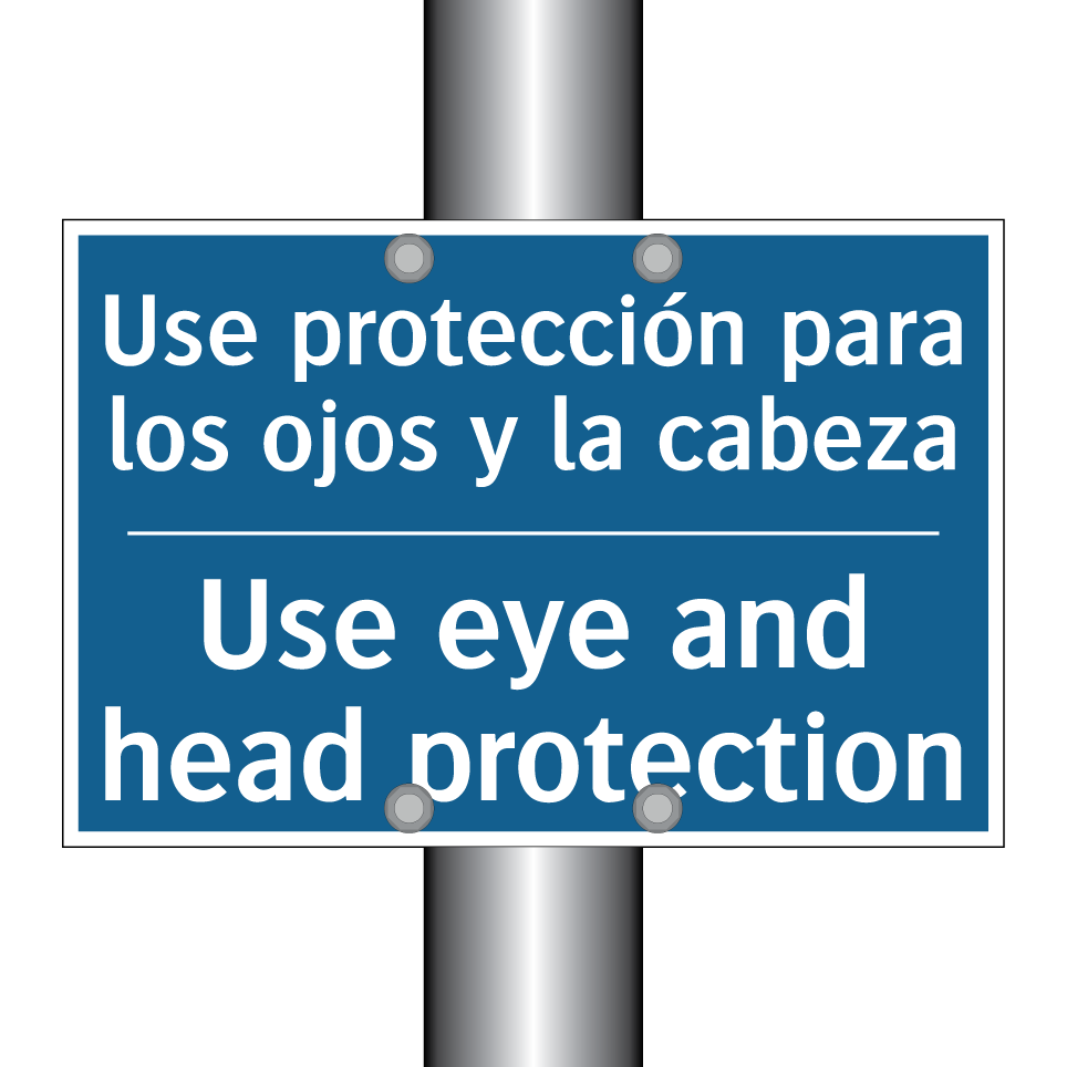 Use protección para los ojos y  /.../ - Use eye and head protection