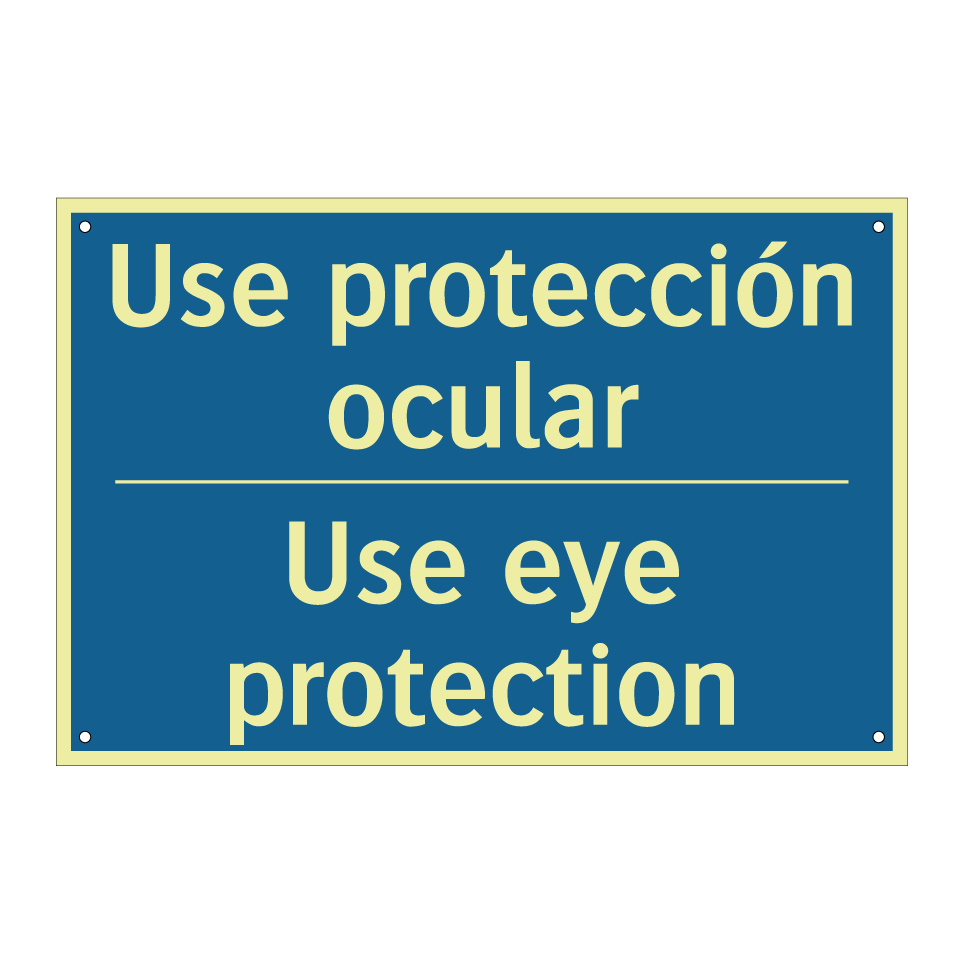 Use protección ocular - Use eye protection