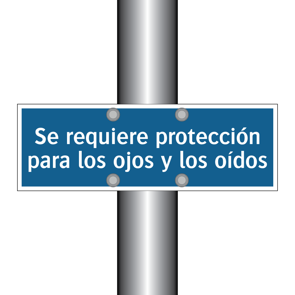 Se requiere protección para los ojos y los oídos