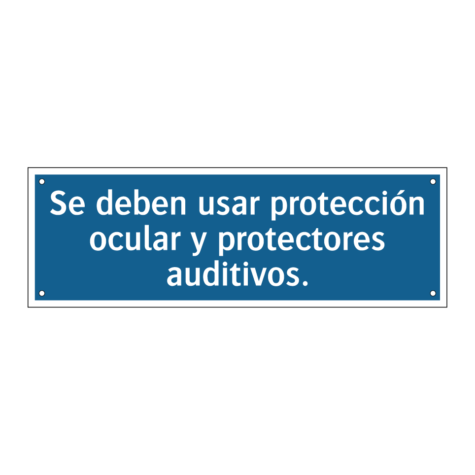 Se deben usar protección ocular y protectores auditivos.