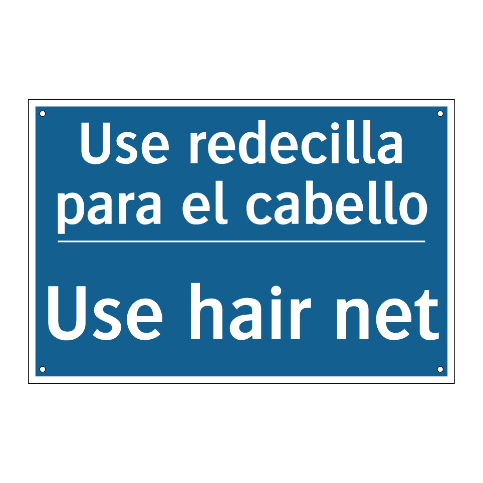Use redecilla para el cabello - Use hair net