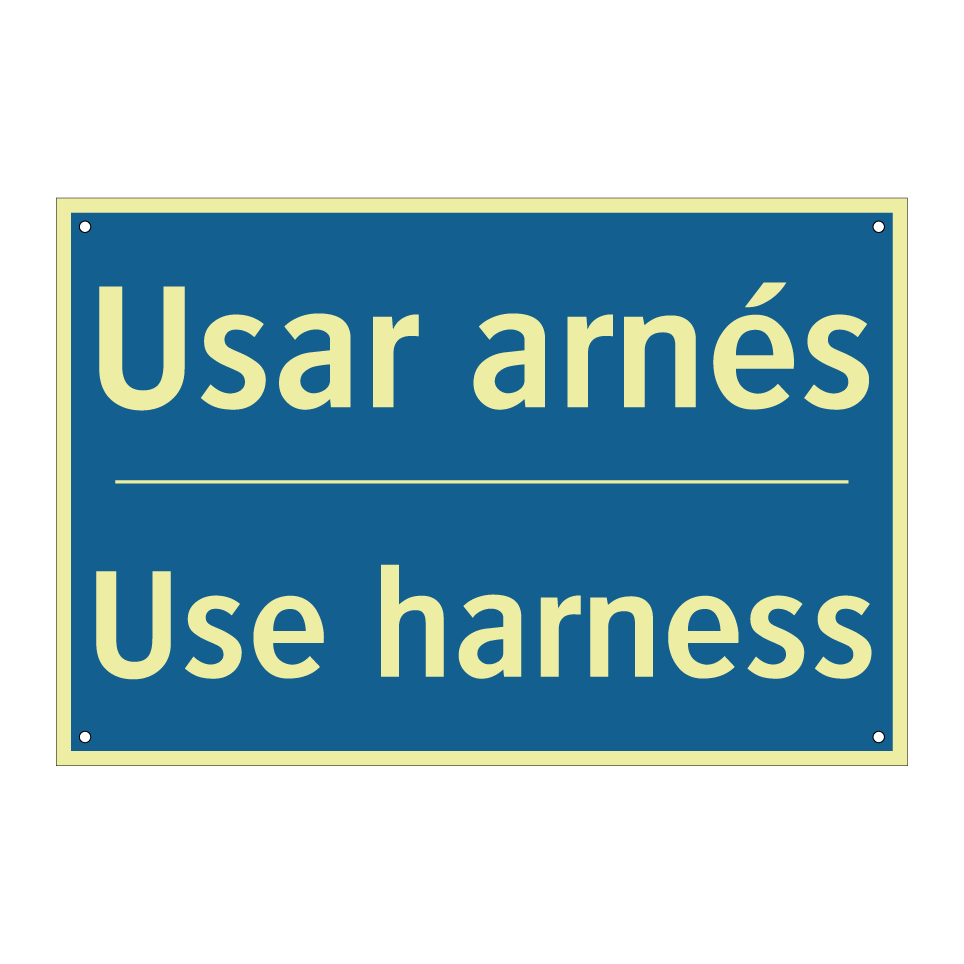 Usar arnés - Use harness
