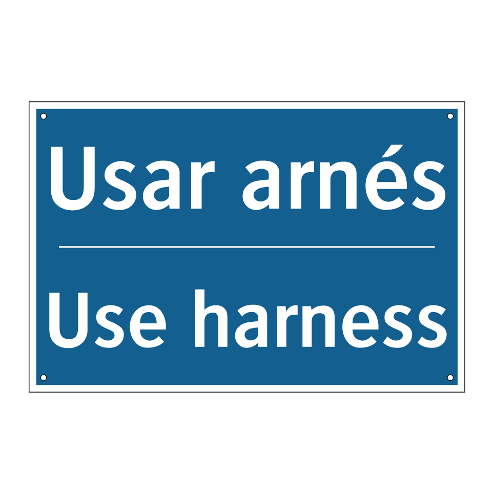 Usar arnés - Use harness