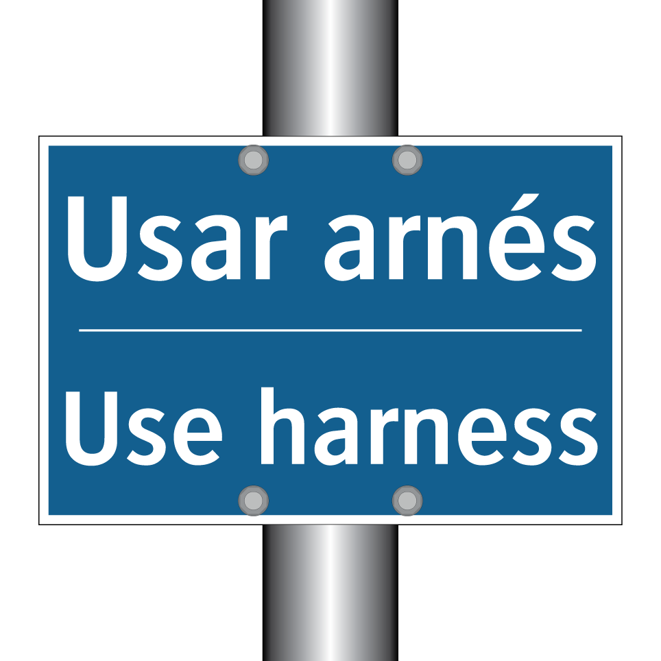 Usar arnés - Use harness