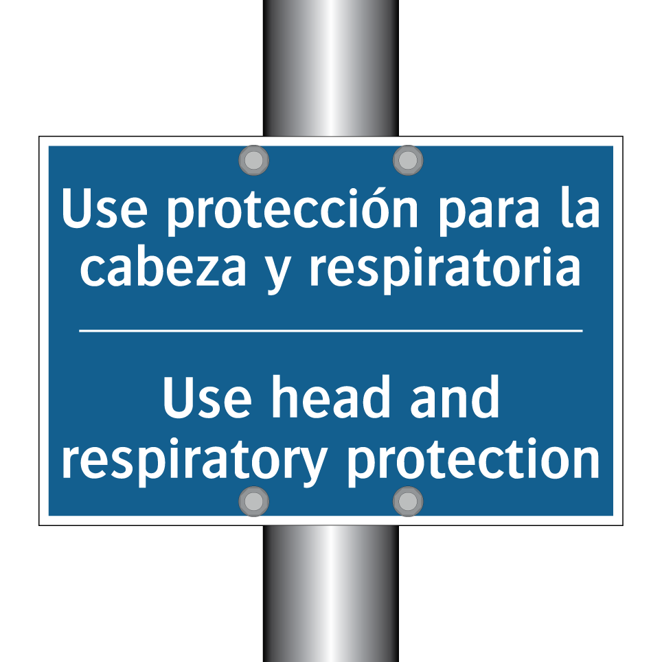 Use protección para la cabeza  /.../ - Use head and respiratory protection /.../