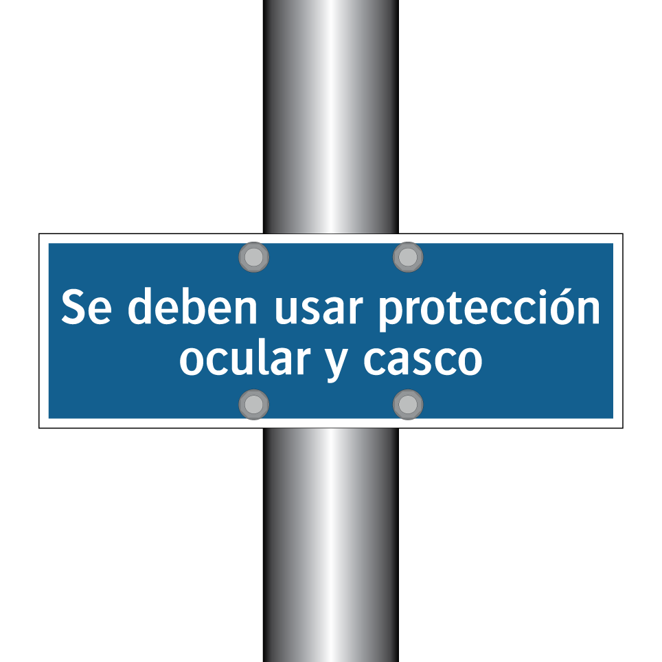 Se deben usar protección ocular y casco