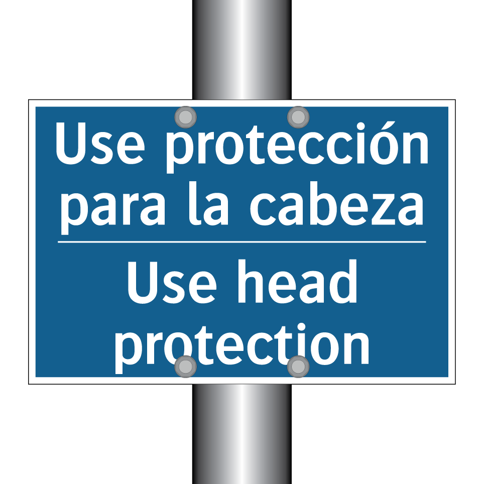 Use protección para la cabeza - Use head protection