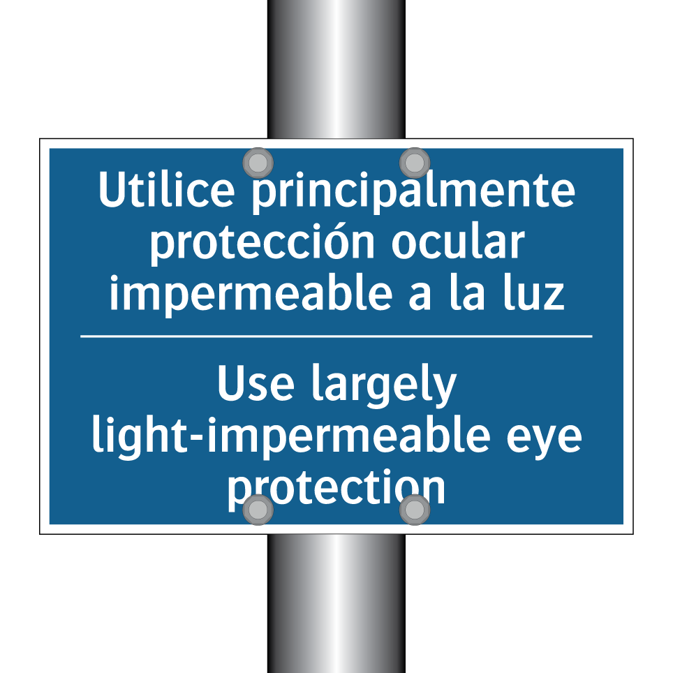 Utilice principalmente protección  /.../ - Use largely light-impermeable  /.../