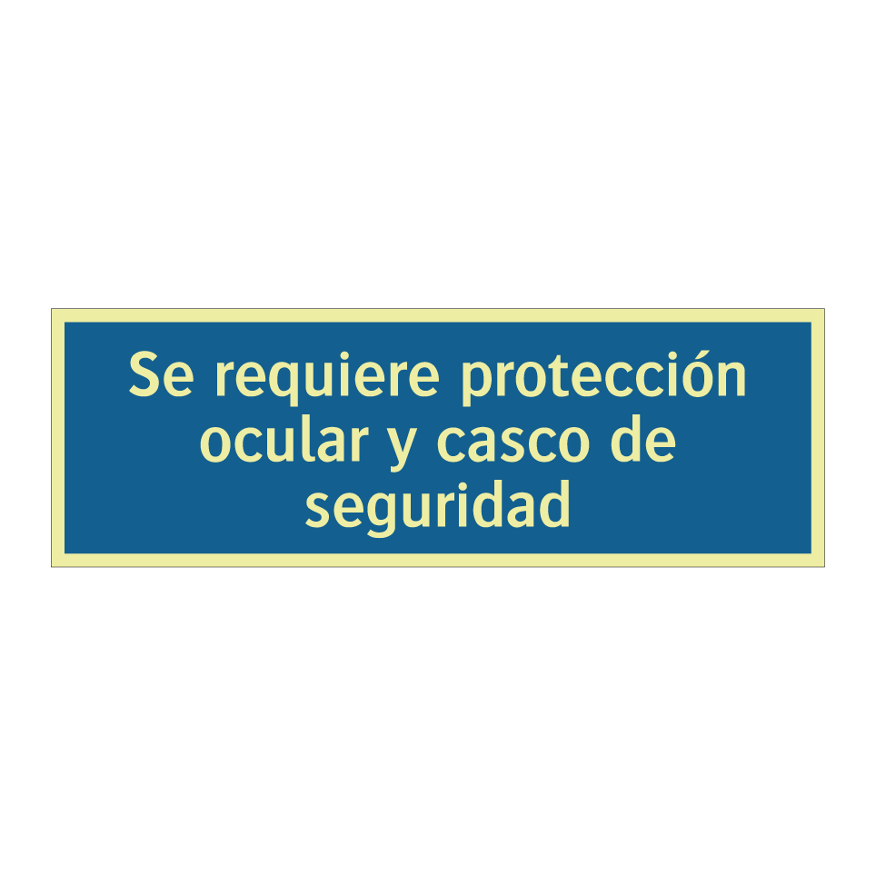 Se requiere protección ocular y casco de seguridad