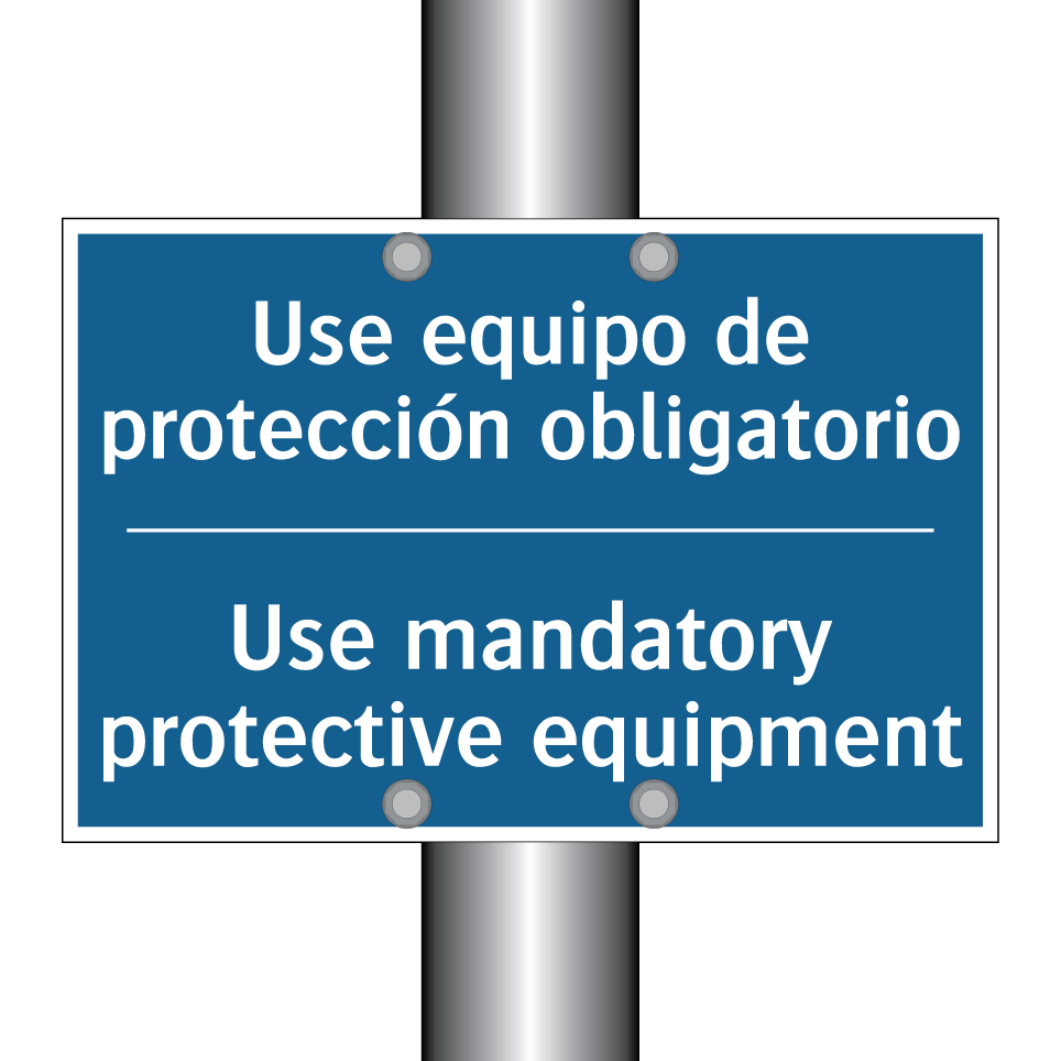 Use equipo de protección obligatorio /.../ - Use mandatory protective equipment /.../