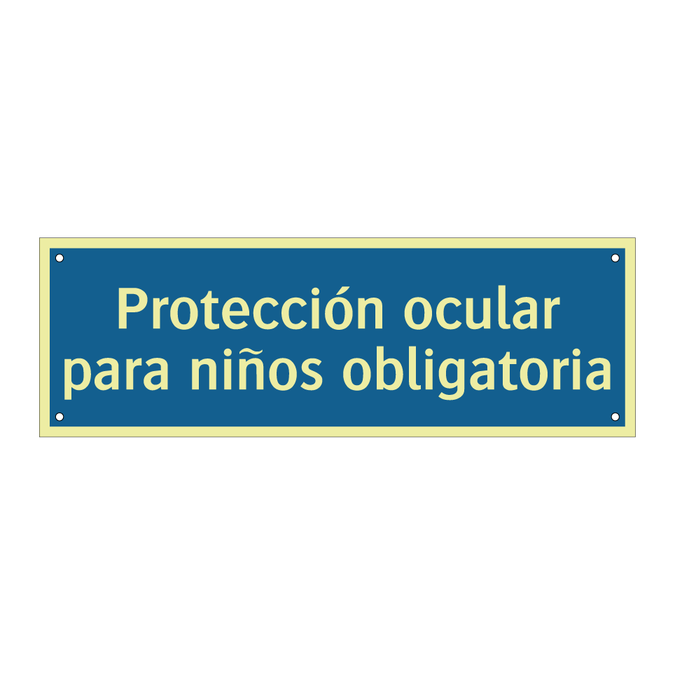 Protección ocular para niños obligatoria