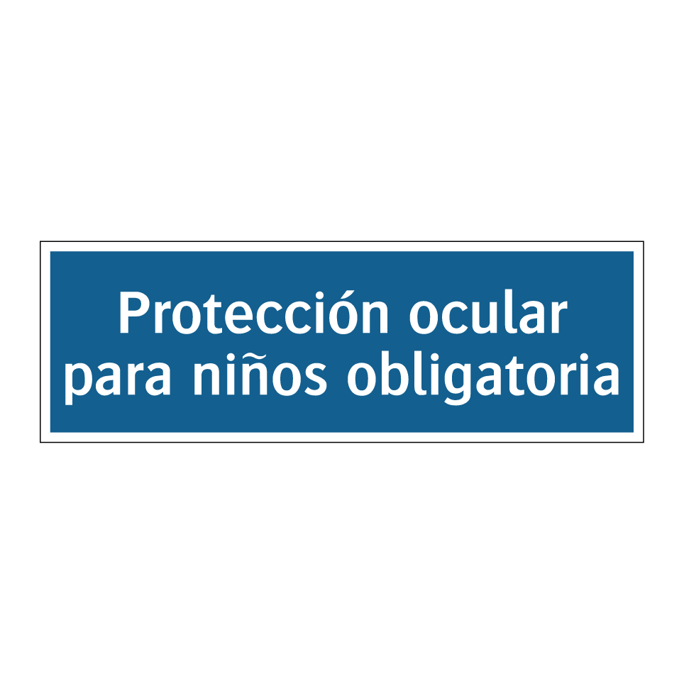 Protección ocular para niños obligatoria
