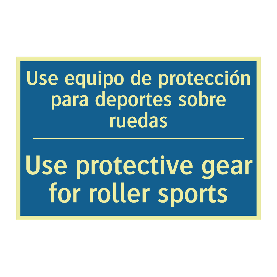 Use equipo de protección para  /.../ - Use protective gear for roller  /.../