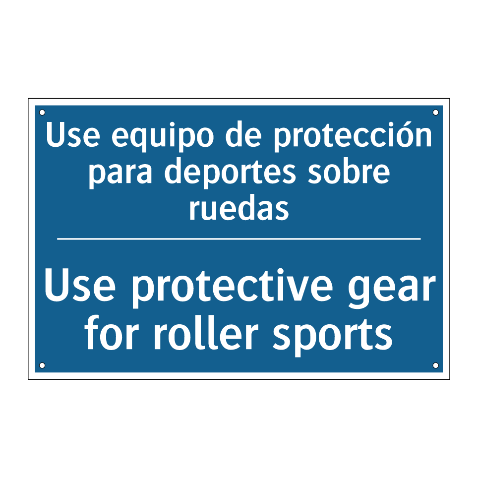 Use equipo de protección para  /.../ - Use protective gear for roller  /.../