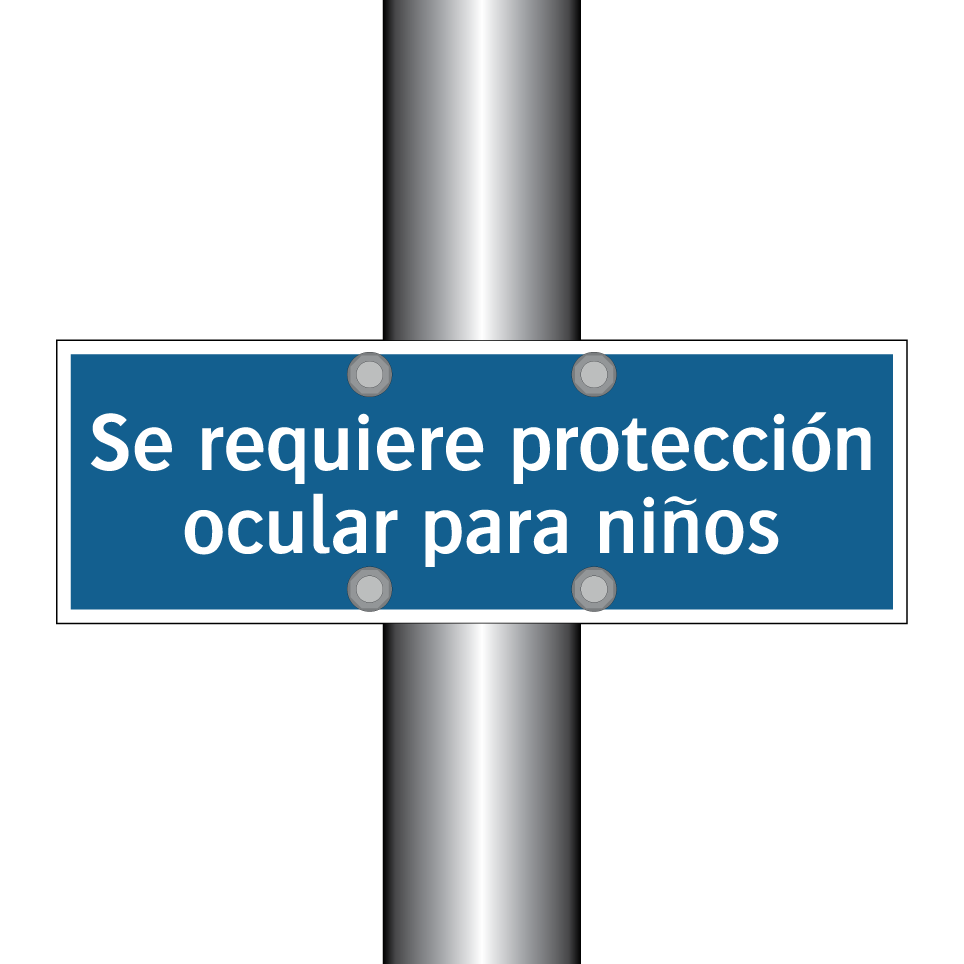 Se requiere protección ocular para niños