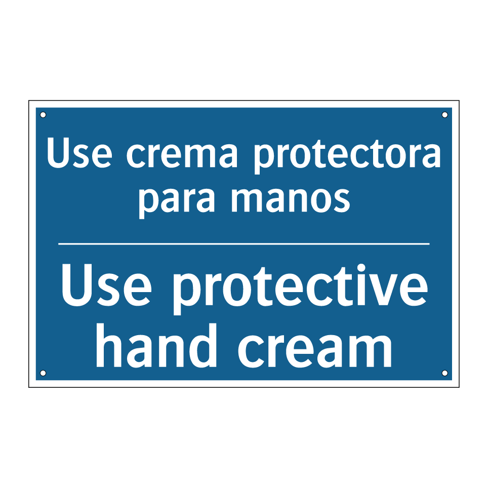 Use crema protectora para manos /.../ - Use protective hand cream