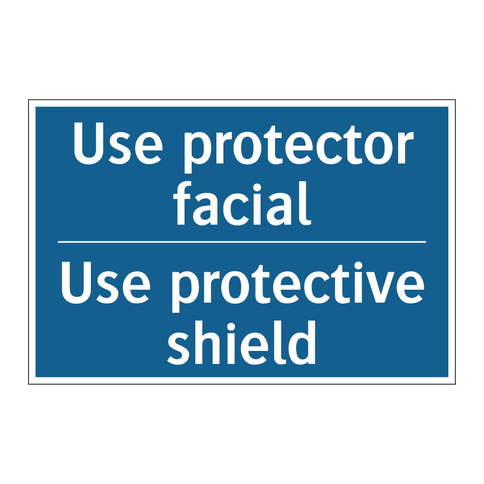 Use protector facial - Use protective shield