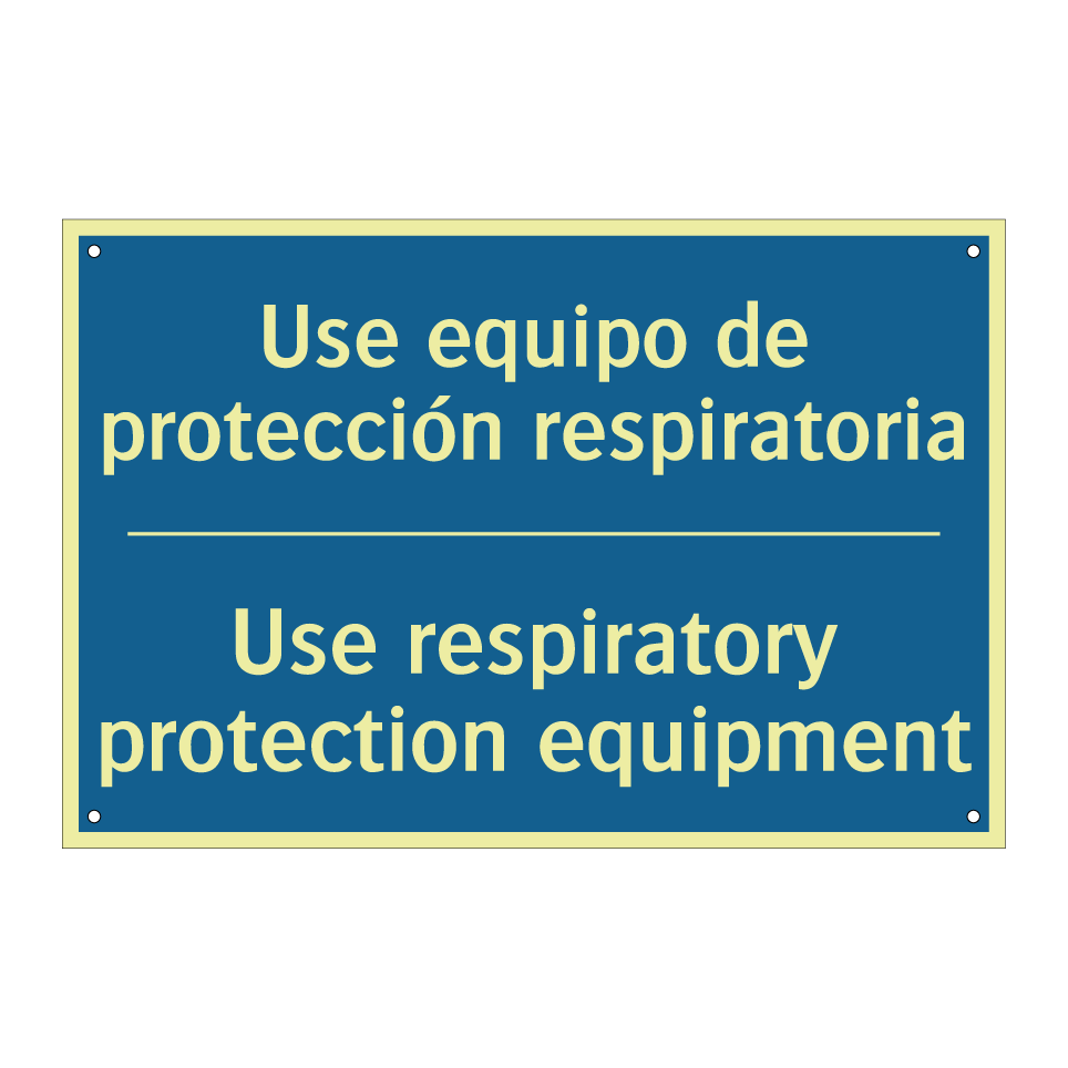 Use equipo de protección respiratoria /.../ - Use respiratory protection equipment /.../