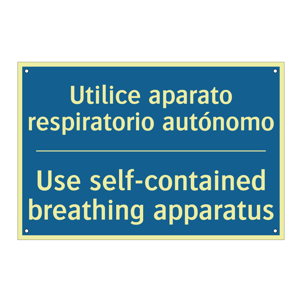 Utilice aparato respiratorio autónomo /.../ - Use self-contained breathing apparatus /.../
