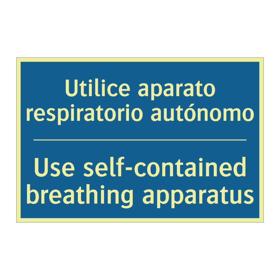 Utilice aparato respiratorio autónomo /.../ - Use self-contained breathing apparatus /.../