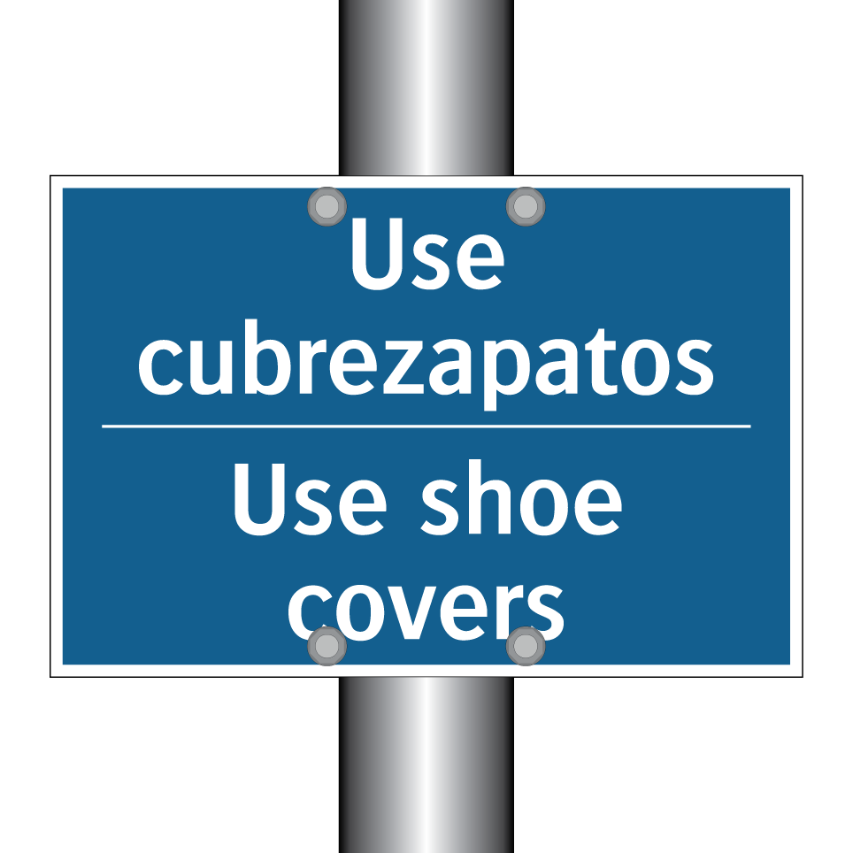 Use cubrezapatos - Use shoe covers
