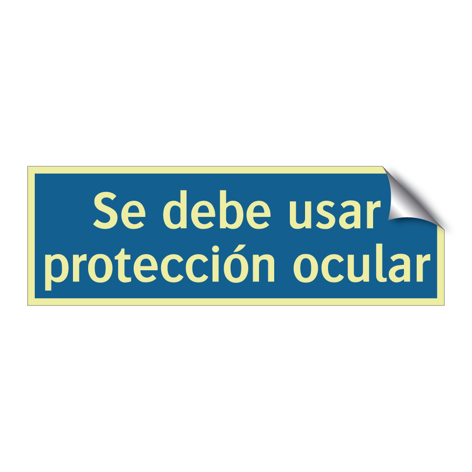 Se debe usar protección ocular