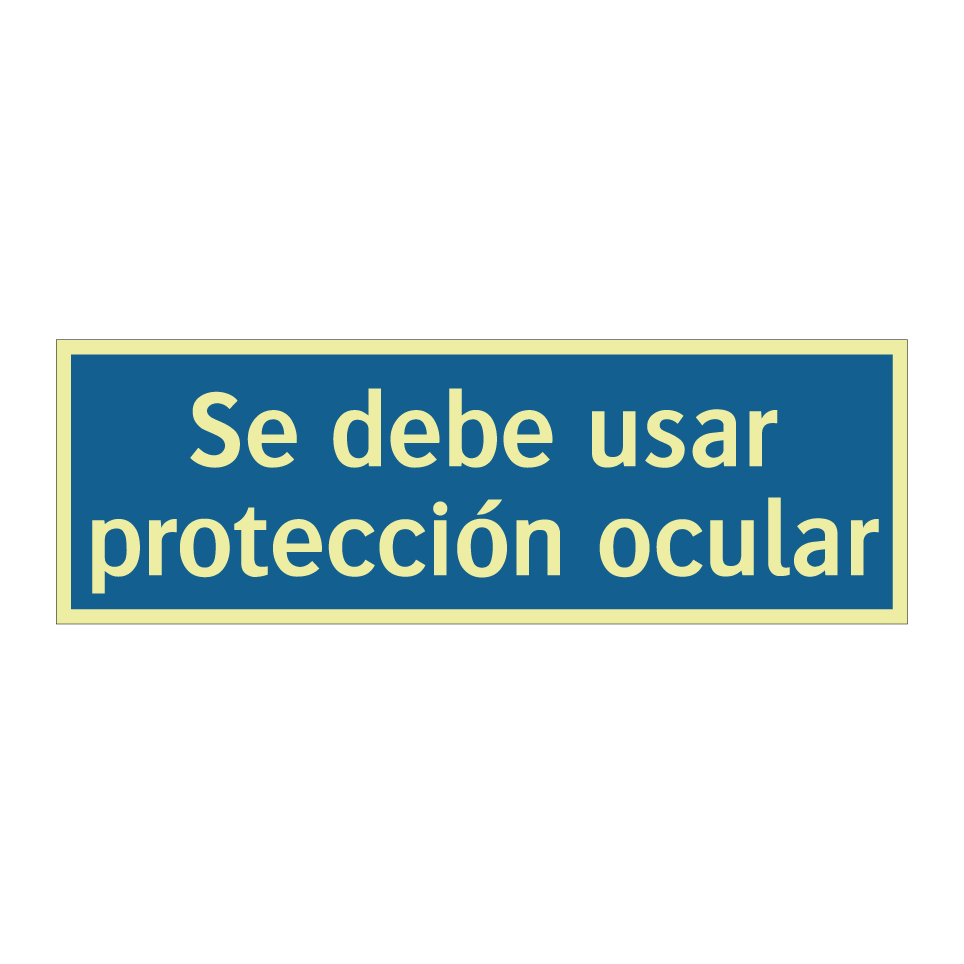 Se debe usar protección ocular