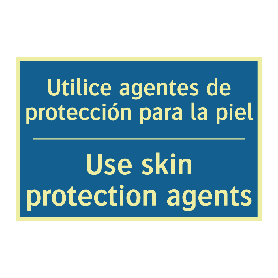 Utilice agentes de protección  /.../ - Use skin protection agents