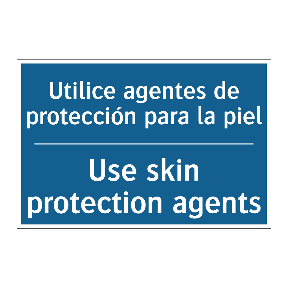 Utilice agentes de protección  /.../ - Use skin protection agents