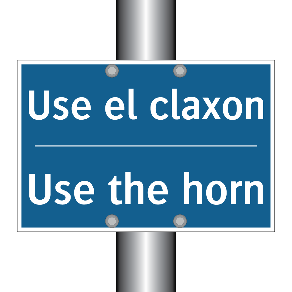 Use el claxon - Use the horn